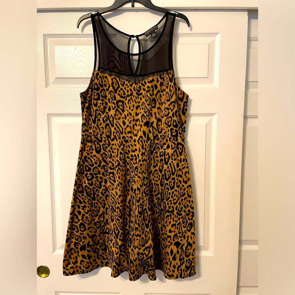 Forever 21 leopard dress size 3X
